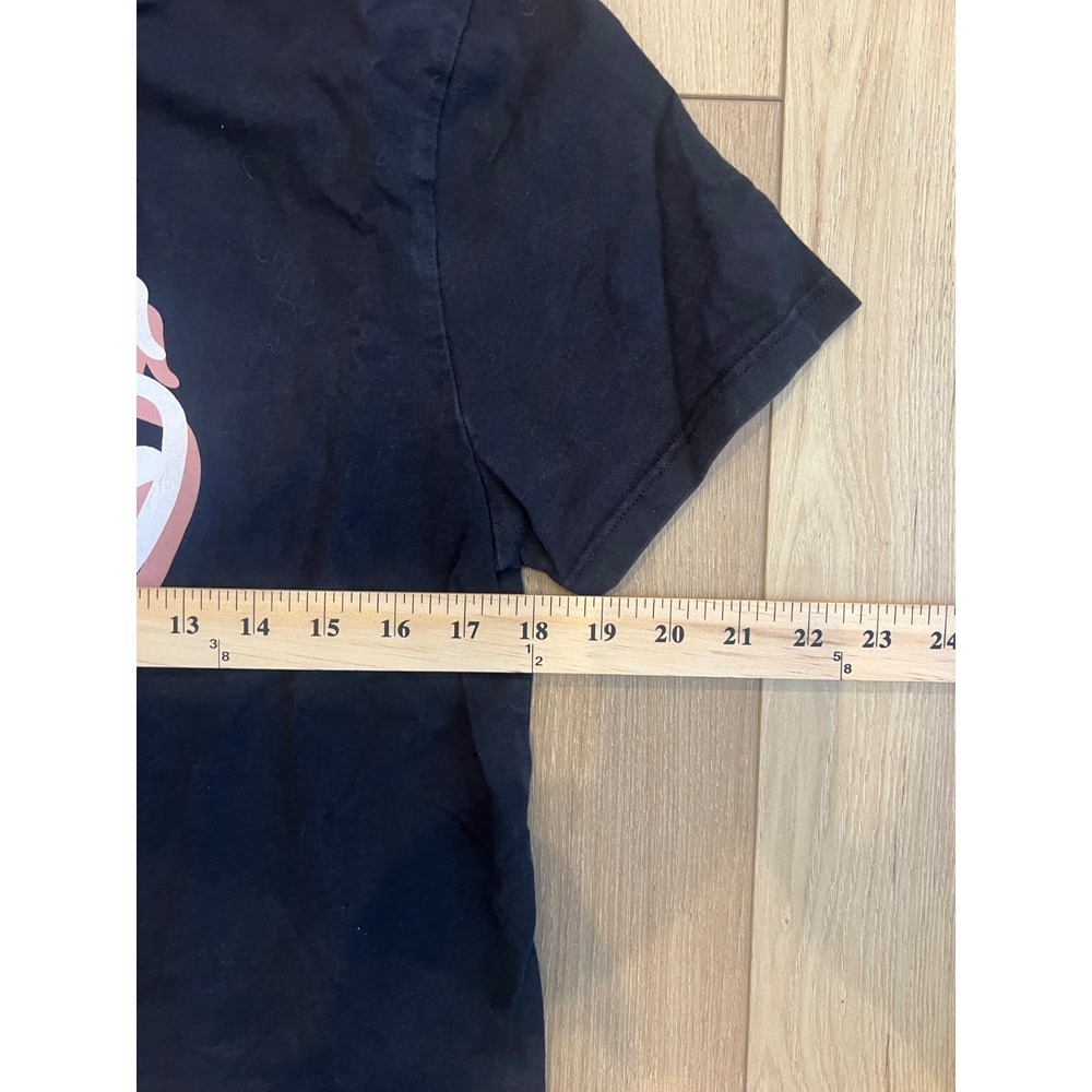 Vans Script Logo Graphic T Shirt Black Adult Large Short Sleeve Skate Casual Tee - Picture 3 of 4